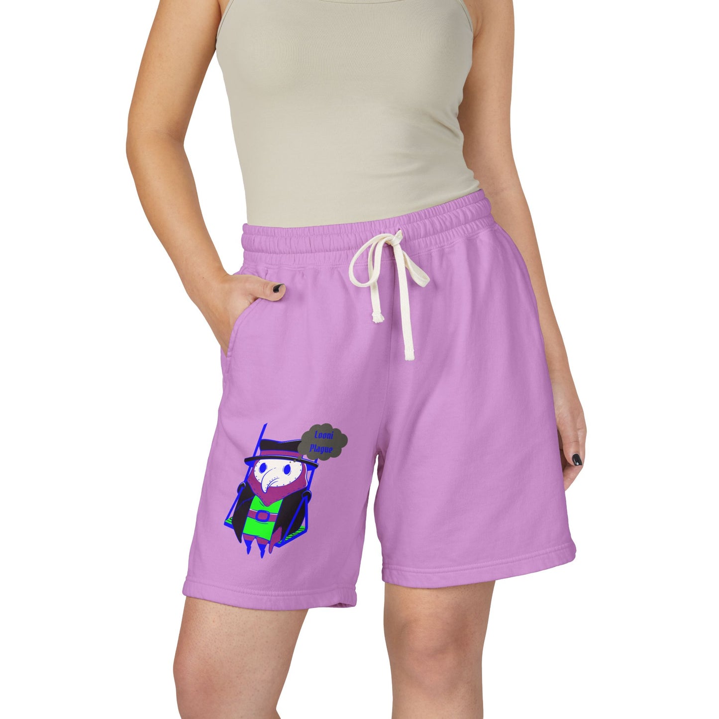 Adorable Plague Doctor (Women's Fleece Lounge Shorts)