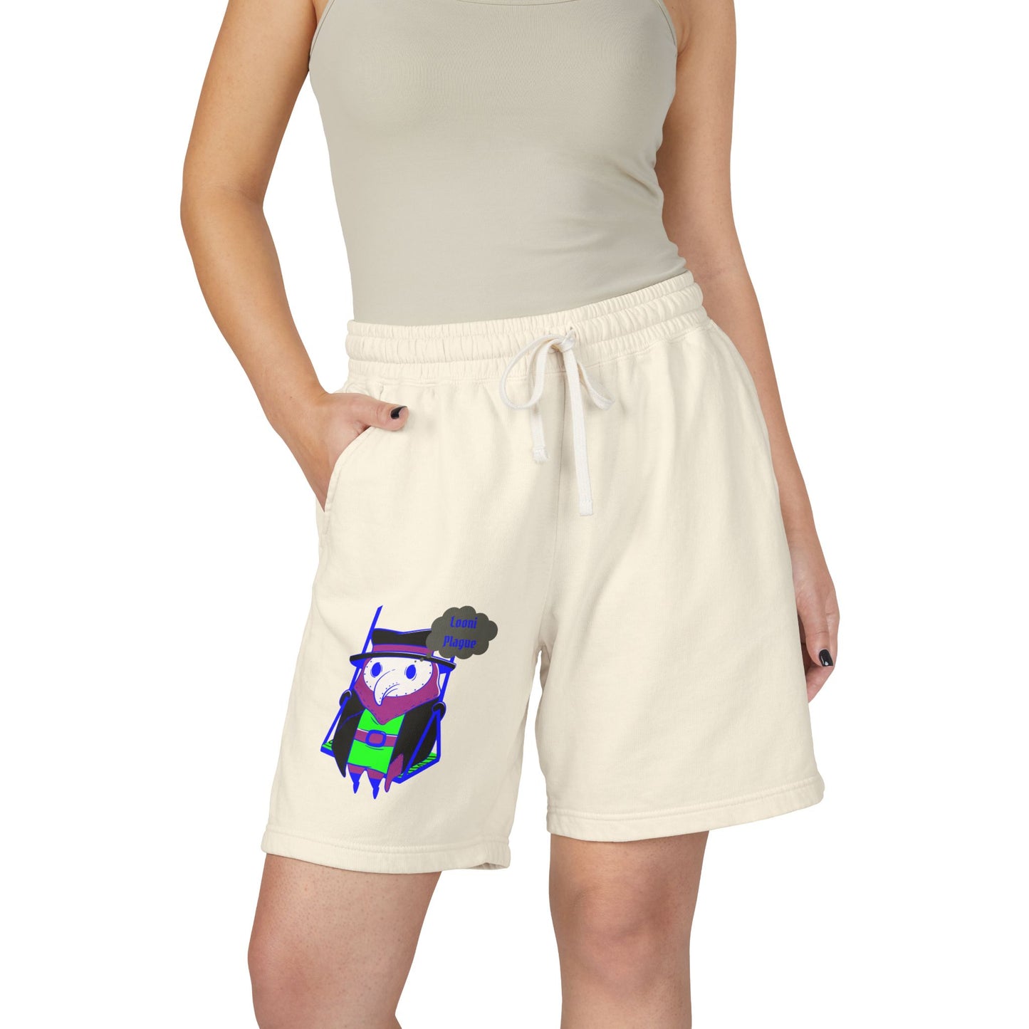 Adorable Plague Doctor (Women's Fleece Lounge Shorts)