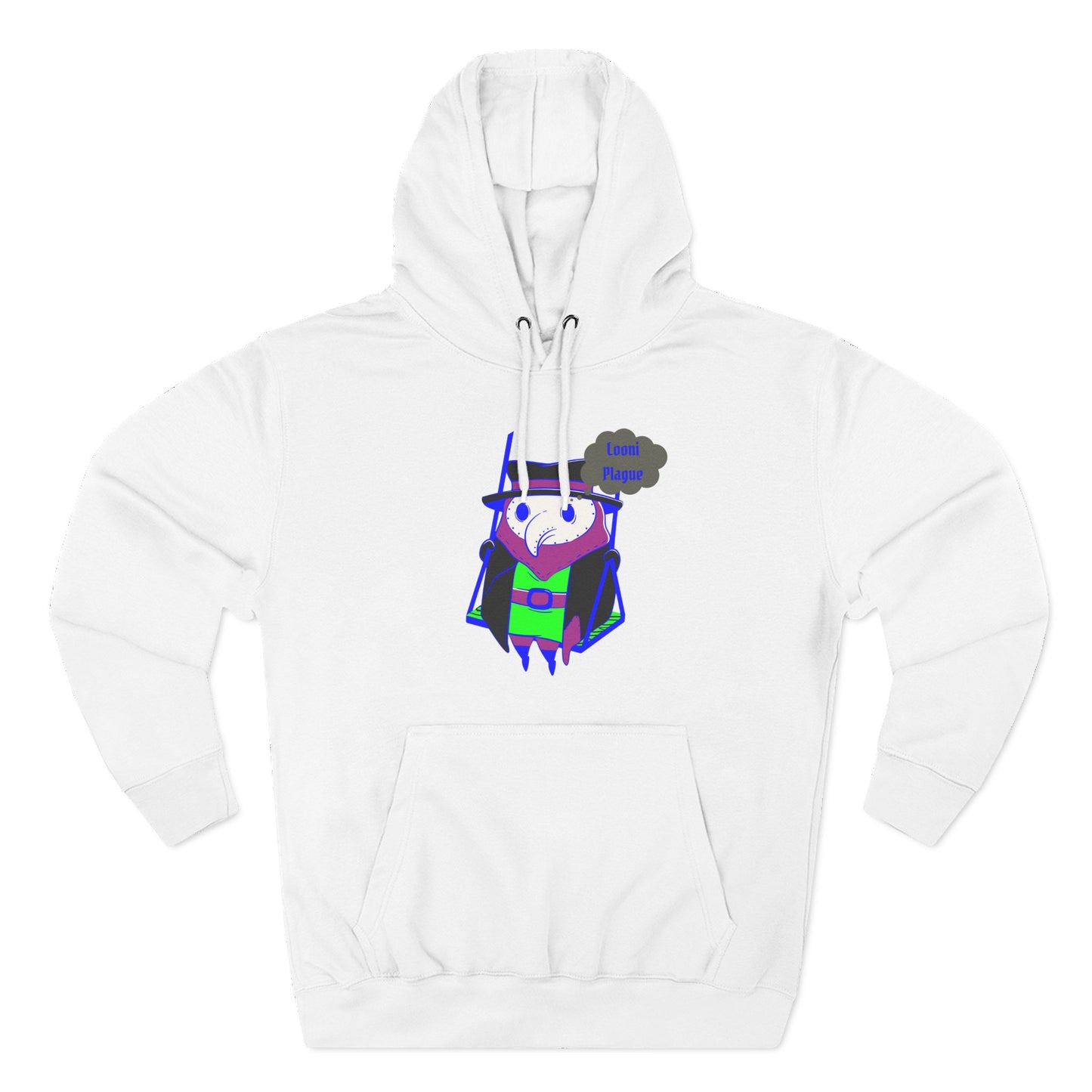 Adorable Plague Doctor Fleece Hoodie