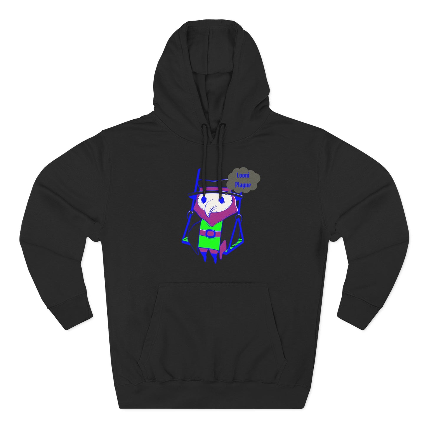 Adorable Plague Doctor Fleece Hoodie